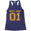 1 best dad Racerback Tank
