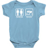 drifting   problem solved mens funny Baby Bodysuit