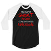 i'm not short awesome 3/4 Sleeve Shirt