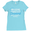 weekend ... drinking .. Ladies Fitted T-Shirt