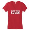 get the ludes! Women's V-Neck T-Shirt
