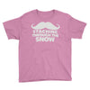 mustaching through snow Youth Tee