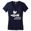 peace and music Women's V-Neck T-Shirt