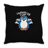 learning to fly Throw Pillow
