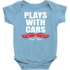 Plays With Cars Baby Bodysuit