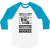 Never Underestimate A Granddad With An Engineer Degree 3/4 Sleeve Shirt