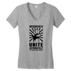 introverts Unite Separately in Your Own Homes Women's V-Neck T-Shirt