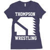 Thompson High School Wrestling (Vision Quest) Ladies Fitted T-Shirt