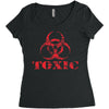 toxic biohazard Women's Triblend Scoop T-shirt