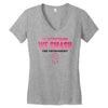 On Wednesdays We Smash The Patriarchy Women's V-Neck T-Shirt