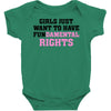 girls just want to have fundamental rights Baby Bodysuit