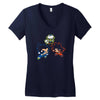 dragon puff z [converted] Women's V-Neck T-Shirt