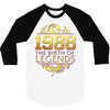 legends are born in 1988 hoodie 5 3/4 Sleeve Shirt
