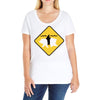 bear shark Ladies Curvy T-Shirt