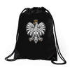 polish eagle Drawstring Bags