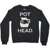 pot head coffee lover Crewneck Sweatshirt