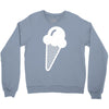 ice cream cone funny Crewneck Sweatshirt