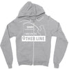 i was on the other line Zipper Hoodie