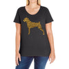 leopard pattern Ladies Curvy T-Shirt