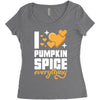 I Love Pumpkin Spice Everything Women's Triblend Scoop T-shirt