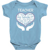 heart of a teacher. if you think my hands are full, you should see my Baby Bodysuit