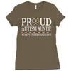 proud autism auntie Ladies Fitted T-Shirt