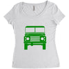 defender land rover Women's Triblend Scoop T-shirt