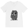 owl on athletic V-Neck Tee