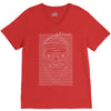 skull division V-Neck Tee