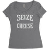 seize the cheese Women's Triblend Scoop T-shirt