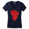 isla nublar Women's V-Neck T-Shirt