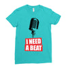 i need a beat Ladies Fitted T-Shirt