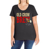 drinky crow Ladies Curvy T-Shirt