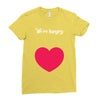 We're Hungry with Heart Ladies Fitted T-Shirt