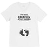 I've Been Creating A Tiny Human What Have You Been Doing Today V-Neck Tee