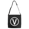 vegan symbol Adjustable Strap Totes
