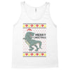 ugly dinosaur merry christmas Tank Top