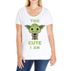 too cute i am Ladies Curvy T-Shirt