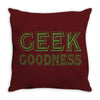 geek goddess kelly green Throw Pillow