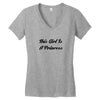 A PRINCESS Women's V-Neck T-Shirt
