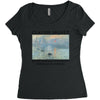 Claude Monet impression Sunrise Women's Triblend Scoop T-shirt