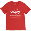 all you need is flight ticket V-Neck Tee