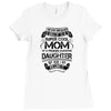 Super Cool Mom Of A Freaking Awesome Daughter Ladies Fitted T-Shirt