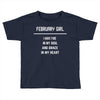 February Girl Toddler T-shirt