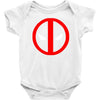 deadpool logo avengers marvel comics gift Baby Bodysuit