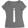 skinny white tie Women's Triblend Scoop T-shirt