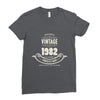 premium vintage 1982 classic perfectly aged limited edition Ladies Fitted T-Shirt