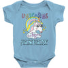 unicorns are born in january cute unicorn Baby Bodysuit