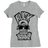 hip hop face Ladies Fitted T-Shirt