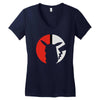 pikachu silhouette Women's V-Neck T-Shirt